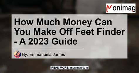 how much can you make off of feet finder